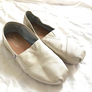 Toms Ivory Grosgrain classic wedding shoes